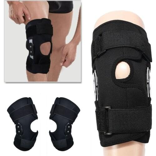 1Pc Knee Brace Support Sleeve Adjustable Open Patella Stabilizer Protector for Arthritis Meniscus Tear Running Sports