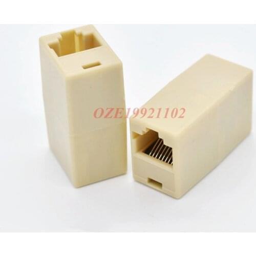 10PCS RJ45 for CAT 5 5E Ethernet Lan Cable Joiner Coupler Connector RJ45 8P8C socket to socket modular female/female couplers