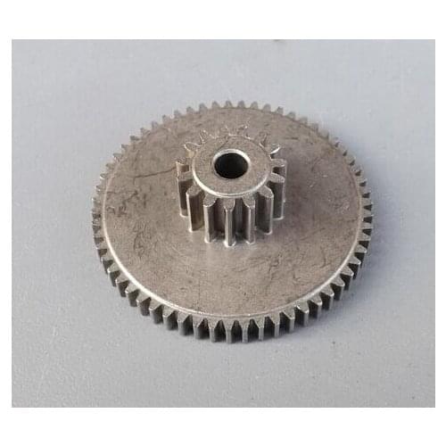 15 teeth die 0.8 and 59 teeth die 0.6 central hole 0.4mm two layers gear