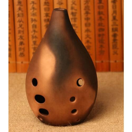 6/10 holes professional zhisha potery purple sand Xun Chinese ancient ocarina E F G tone