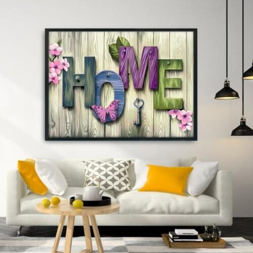 Cross Stitch Embroidery Home Love Cotton Thread Painting DIY Needlework Kits Home Decoration Painting