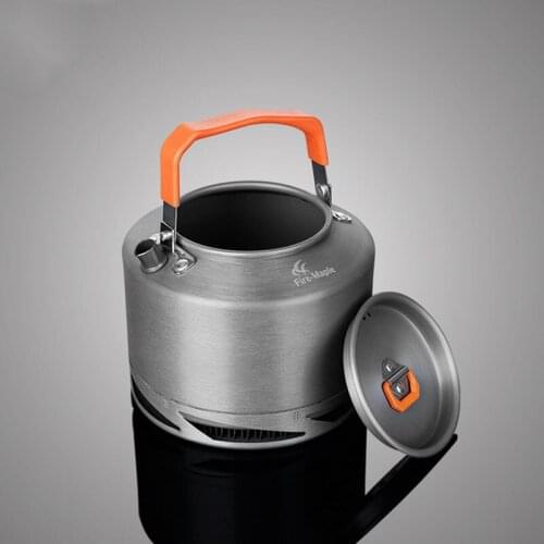 Heat collection outdoor picnic kettle coffee maker teapot 1.5L self-driving camping picnic family kitchen kettle quick heating