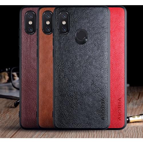Case for xiaomi mi 8 lite se mi8 funda luxury Vintage Leather skin capa hard phone cover for xiaomi mi 8 lite se case mi8 coque