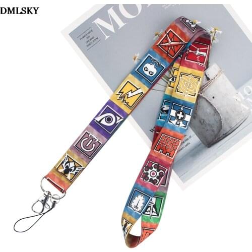 DMLSKY Cool Phone Lanyard Keychain Lanyards for keys Badge ID Fashion Neck Straps Accessories Gifts M4427