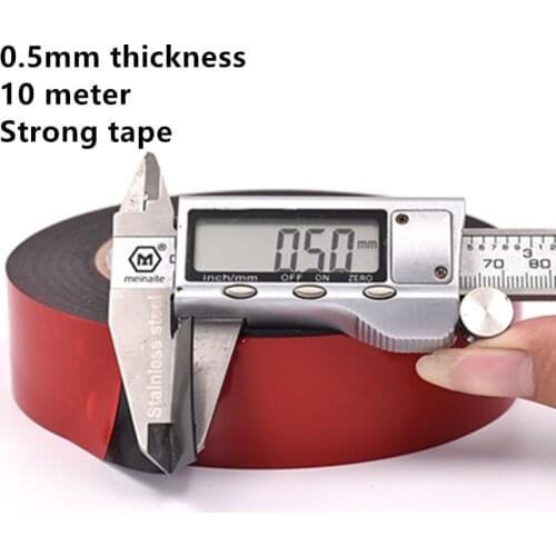 0.5mm thick*10Meter PE double-sided adhesive tape sponge foam double-sided adhesive tape for car mobile