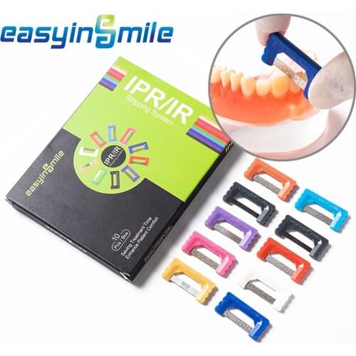 Dental Orthodontic IPR Strip System Kit Interproximal Polishing Strip 10PCS easyinsmile