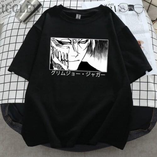 Anime Manga Bleach Grimmjow Jaegerjaques T Shirt Men Women Short Sleeve Cotton T Shirt Tee Tops Graphic T Shirt Goth Clothes