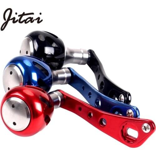 JTIAI Aluminum Alloy Small Fishing Reel Rocker Durable Strong Baitcasting Reel Handle For Water-Drop Wheel DIY Replacement Pesca