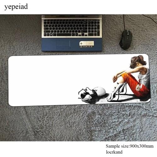 Portal 2 mouse pad best seller mousepads 900x300x2mm best gaming mousepad gamer cheapest personalized mouse pads keyboard pc pad