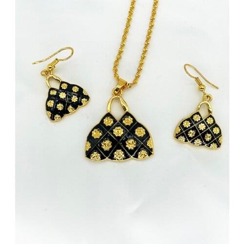 Fashion Basket Dubai Jewelry Set for Women accessories African Earring Necklace Bridal Gift Nigeria Ethiopian Kenya Jewelry