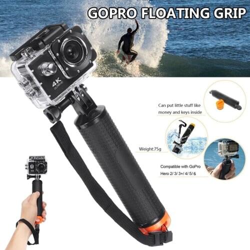 For Gopro Hero 8 7 5 X-iaomi Yi 4K Sjcam Sj4000 1pc Handheld Float Grip Monopod Black Go Pro Hero 7 6 5 Floating Hand Grips