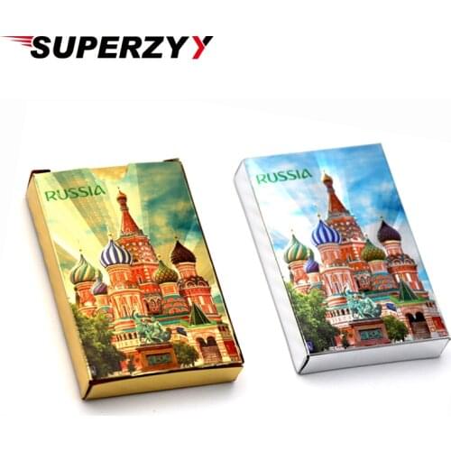 2020 New Russia poker 24K Golden foil Playing Cards PVC Plastic Waterproof durable Poker cards standard game cards