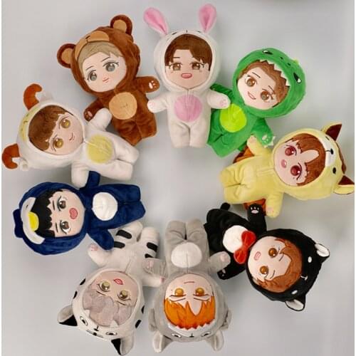 EXO Plush Doll BAEKHYUN CHEN KAI LAY SEHUN D.O. CHANYEOL SUHO XIUMIN Korean Pop Star Fans Support Stuffed Toys Quality Gifts