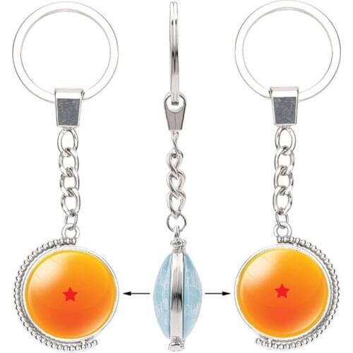 1-4 Stars Star Spherical Keychain Men Car Women Bag Accessories