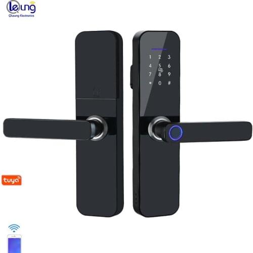 High Quality Intelligent Remote Control Tuya Wifi Lock TTlock Electronic Fingerprint Code Card Key Smart Door Lock