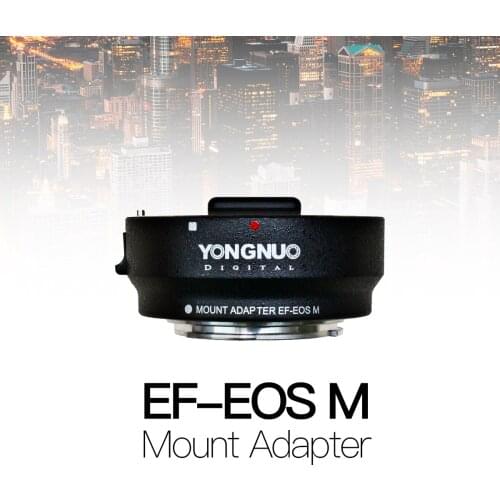YONGNUO EF-M EF-EO S M Auto-focus Smart Mount Adapter EF-M for Canon EF Lens to Canon EOS M Mount Camera