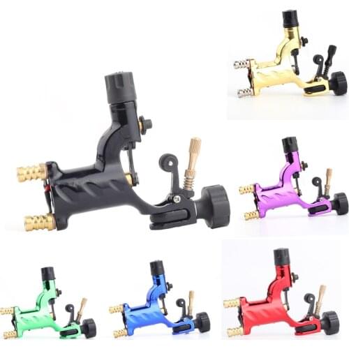7 Colors Rotary Tattoo Machine Tattoo Gun Kits for Shader and Liner Motor Supply for Body Art Black Red Blue Purple Golden Green