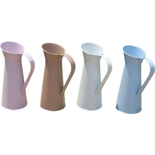 20cm Vintage Flower Vase Tin Pitcher Jug Metal Wedding Home Decor