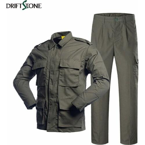 BDU Military Tactical Army Clothing Set Tactical Camouflage Paintball Uniform Combat Coat and Pants