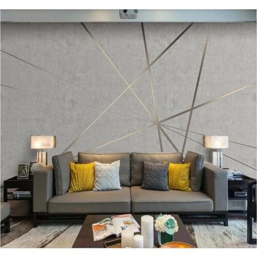 XUESU Customizable wallpaper 3D / 8D waterproof wall covering modern minimalist creative geometric creative concrete texture