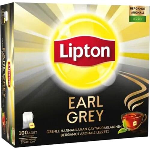 WONDERFUL DRINK Lipton Earl Gray Glass Tea Bag 100Pcs FREE SHİPPİNG