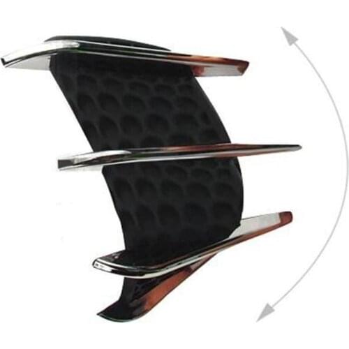 2Pcs OB-59 Car Air Intake Flow Vent Fender Sticker Hood Side Door Decoration