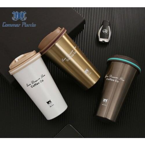 500ML Vacuum Flasks Car-mounted portable coffee cup Stainless Steel Thermos bottle Vacuum Flask thermo Water Bottle Tea Mug