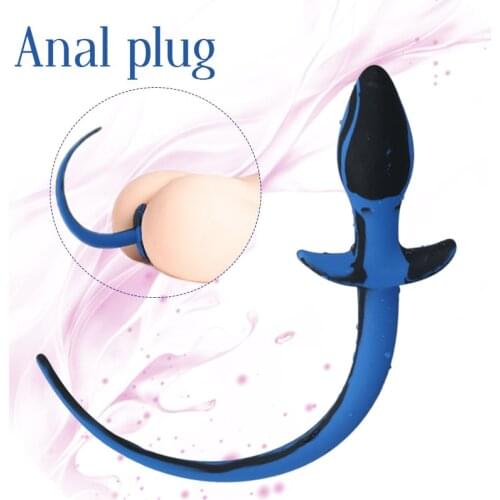 Silicone dog Long tail anal plug butt plugs dildo sex toys for men women adult gay anus stimulator erotic toy sex products