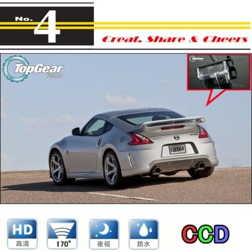 Car Camera For NISSAN 370Z / Fairlady Z Z34 2009~2015 High Quality Rear View Back Up Camera For PAL / NTSC to TopGear | RCA