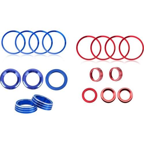 Wheel Center Cap Trim for Honda Civic 2016-2021 AC Knob Cover Door Audio Speaker & Engine Start Switch Button Ring