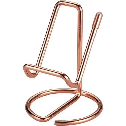 Business Card Holder for Desk, Metal Business Card Display Holder Stand, Office Desktop Name Card Holder