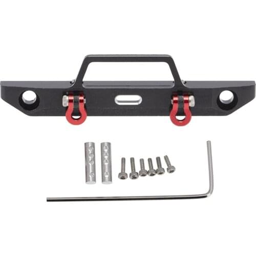 For Axial SCX24 90081 1/24 RC Crawler Car Upgrade Parts Metal Front Bumper Accessories