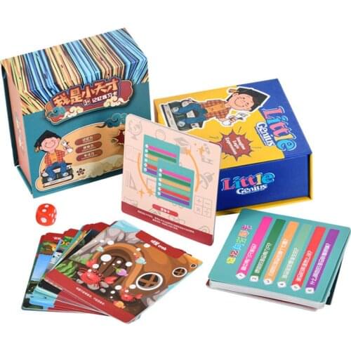 Memory Practice Cards Board Games Children Toys Observation Memory Thinking Training English Version Montessori Educational Toys