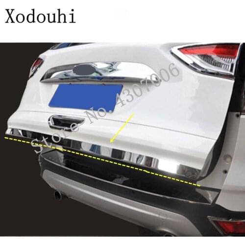 For Ford Kuga Escape 2013 2014 2015 2016 Car Bumper Cover Rear Tail Door Bottom Tailgate Trunk Lid Tail Gate Trim 1pcs