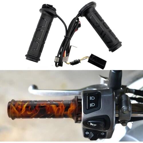 Motorcycle Accessories Motorcycle Electric Hand Heated Grips Universal Adjust Temperature Warmer Hot Handlebar