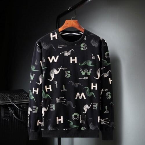 Plussize 10XL-XL 2021 Autumn Men Casual Hoodie Crewneck Shirt Long Sleeve Sweatshirt Hip Hop Streetwear Mens Fall Pullover Tops