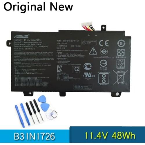 NEW Original B31N1726 Laptop Battery For ASUS FX504 FX86 FX80GM FX505GE FX505DT FX80GE PX505GE GD FX505GM FX86G TUF565GD TUF554G