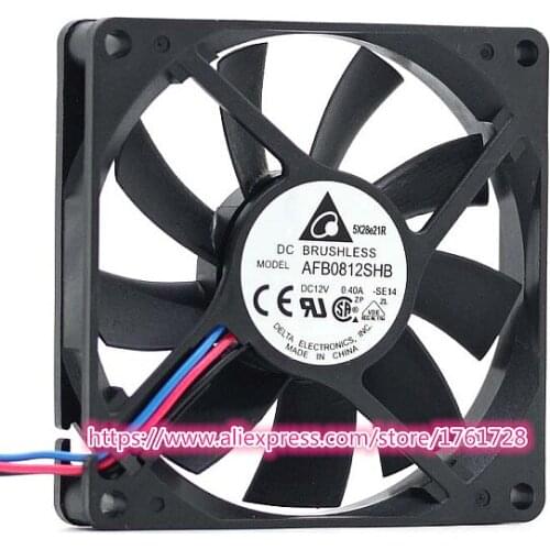 Original Delta 8015 8cm fan AFB0812SHB 12V 0.4A dual ball bearings fan