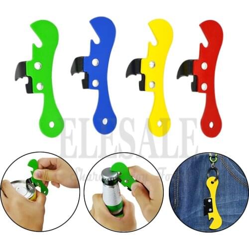 New 4 Colors Portable Multi-Function Jar Opener For Outdoor Camp Emergency Bottle Opener Self Defense Supplies EDC Tool