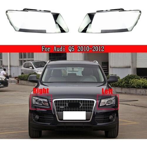 Car Front Headlight Headlamp Lens Cover Lenses Dust Cover Shell Plastic For Audi Q5 2010-2012 Auto Light Housing Case