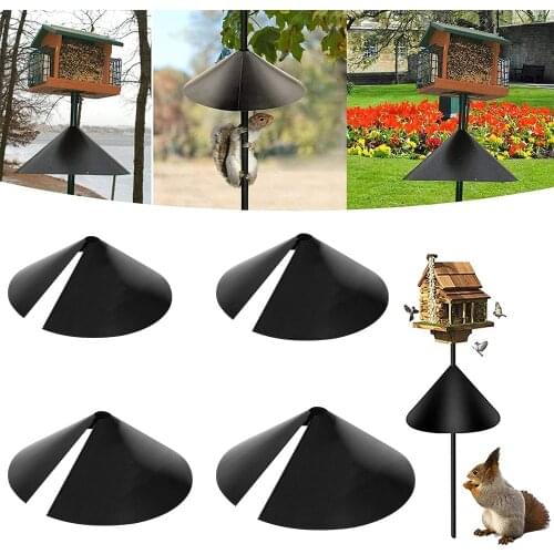 12/14/16/18-inch Squirrel Baffle For Poles Squirrel Partition Foldable Squirrel Bezel Cover Garden Outdoor Animal Kawaii Cages
