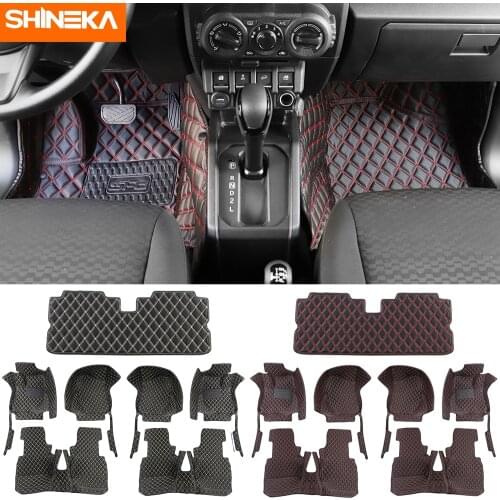 SHINEKA Foot Pads For Suzuki Jimny Car Interior Anti-Skid Protection Floor Foot Mats Carpets For Suzuki Jimny 2019+ Car Styling