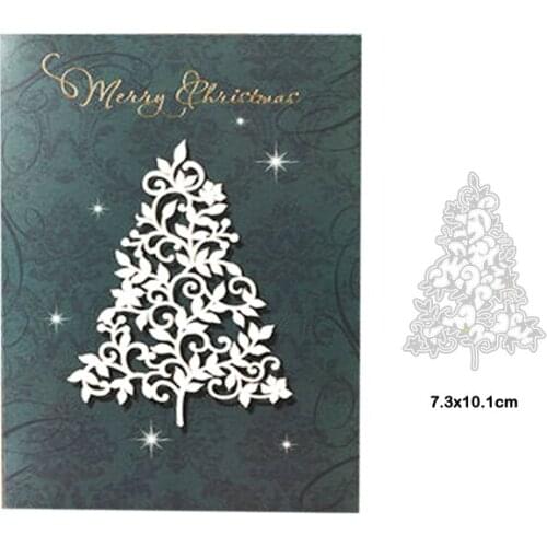 Christmas tree Cutting Dies Frame Craft Embossing Stencil for Handmade Paper Card Making Scrapbooking 2020 Christmas Tree dies