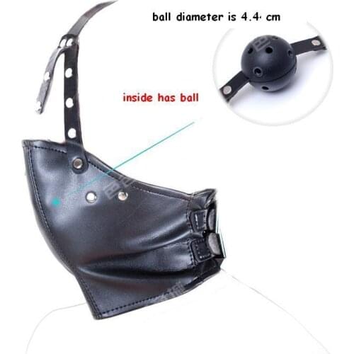 SM training mouth harness type anti spit mouth ball plug mesh large mouth yoke energy-saving half a pack of collar caps