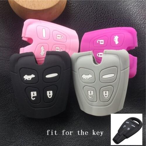Key case cover For SAAB 9-3 9-5 93 95 silicone car key cover case shell
