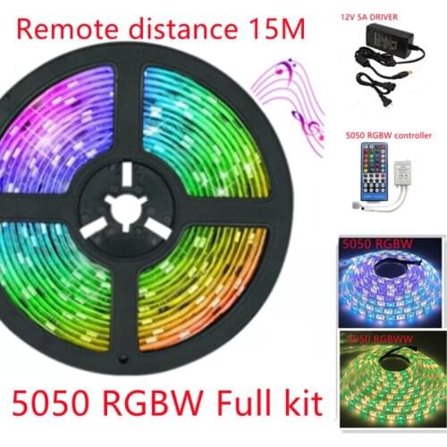 RGBWW RGBW LED Strip 5M 10M15M 5050 DC 12V Ribbon LED Light Strip RGB Warm White Tape SMD Flexible 5M 10M Diode Tape