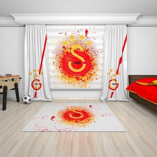 Textile Net Printed Galatasaray Backdrop Curtain Gs-18