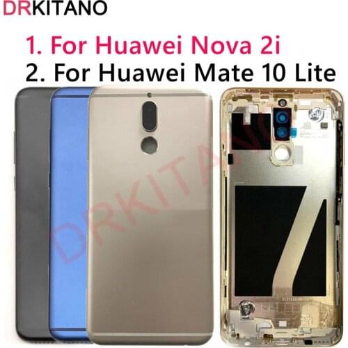 For Huawei Mate 10 Lite Back Battery Cover Nova 2i Rear Door Housing Case RNE-L21 For Huawei Mate 10 Lite Battery Cover Replace