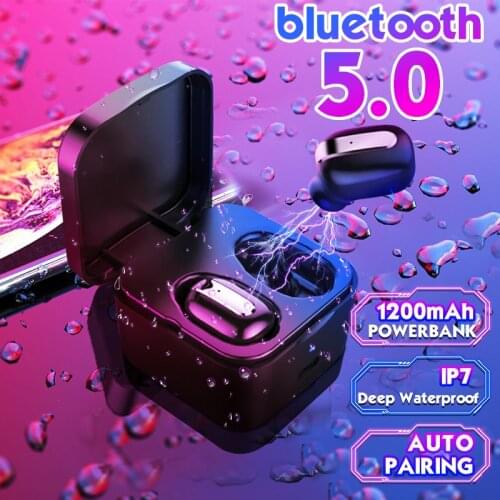 100sets RD-11 Dual Wireless bluetooth 5.0 Headset Hi-Fi Stereo TWS Music IPX7 Waterproof Binaural Call Earphone Headphone