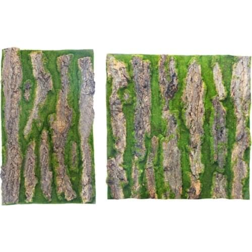 2021 Wall Decoration Green Plant Bark with Moss DIY Artificial Bark Indoor Pipe Decoration for Water Pipe Pillar Cover Festival